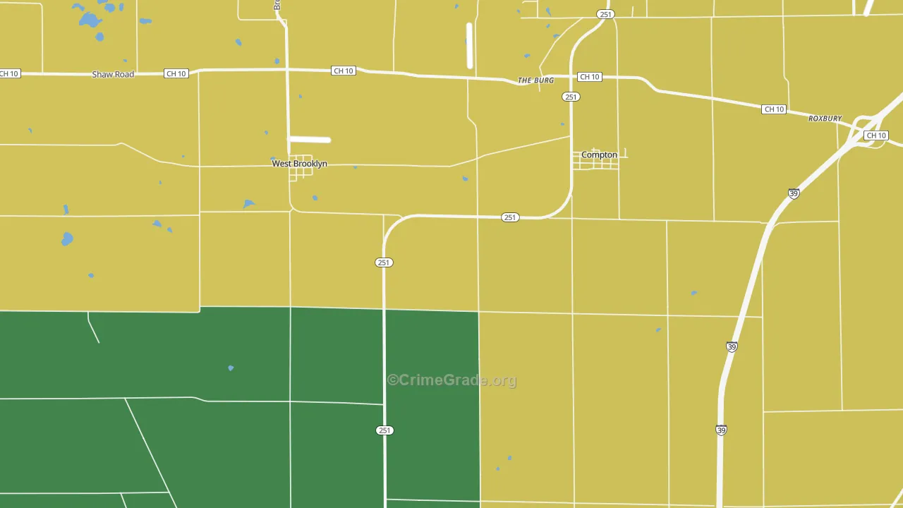 The Burg, IL Map of Murder Rates