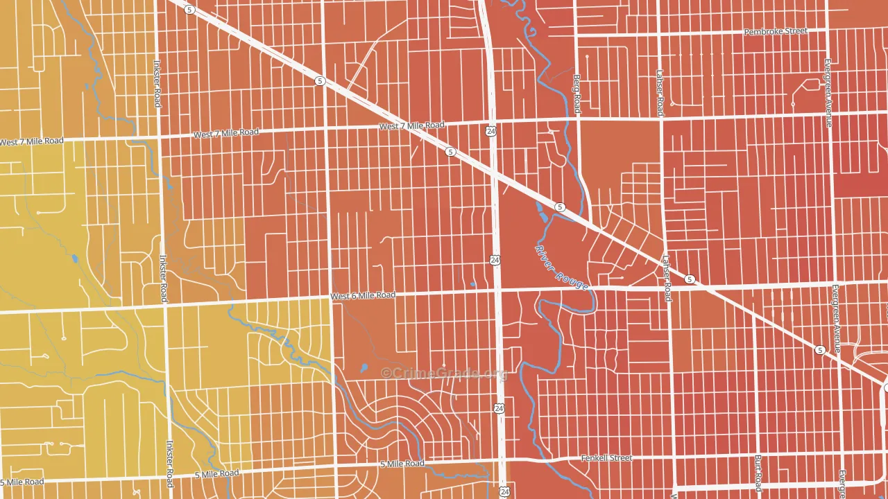 The Eye, Detroit, MI Map of Murder Rates