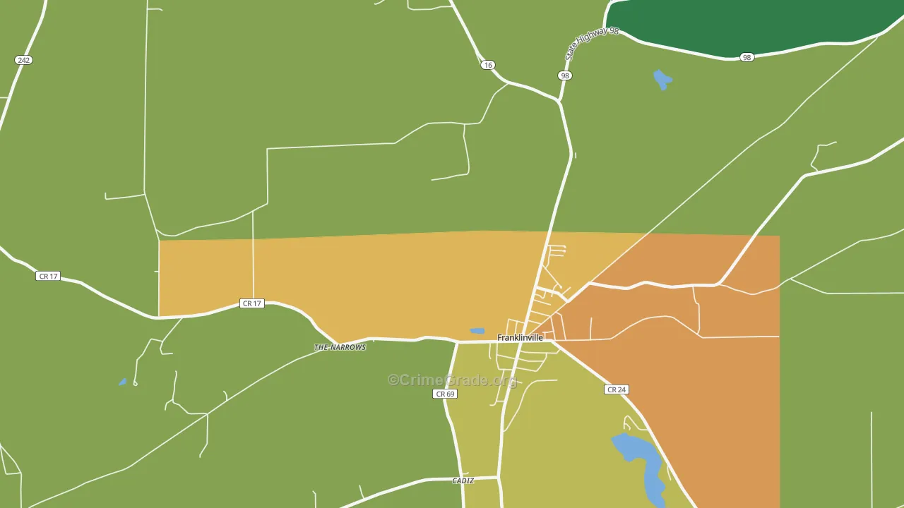 The Narrows, NY Map of Murder Rates