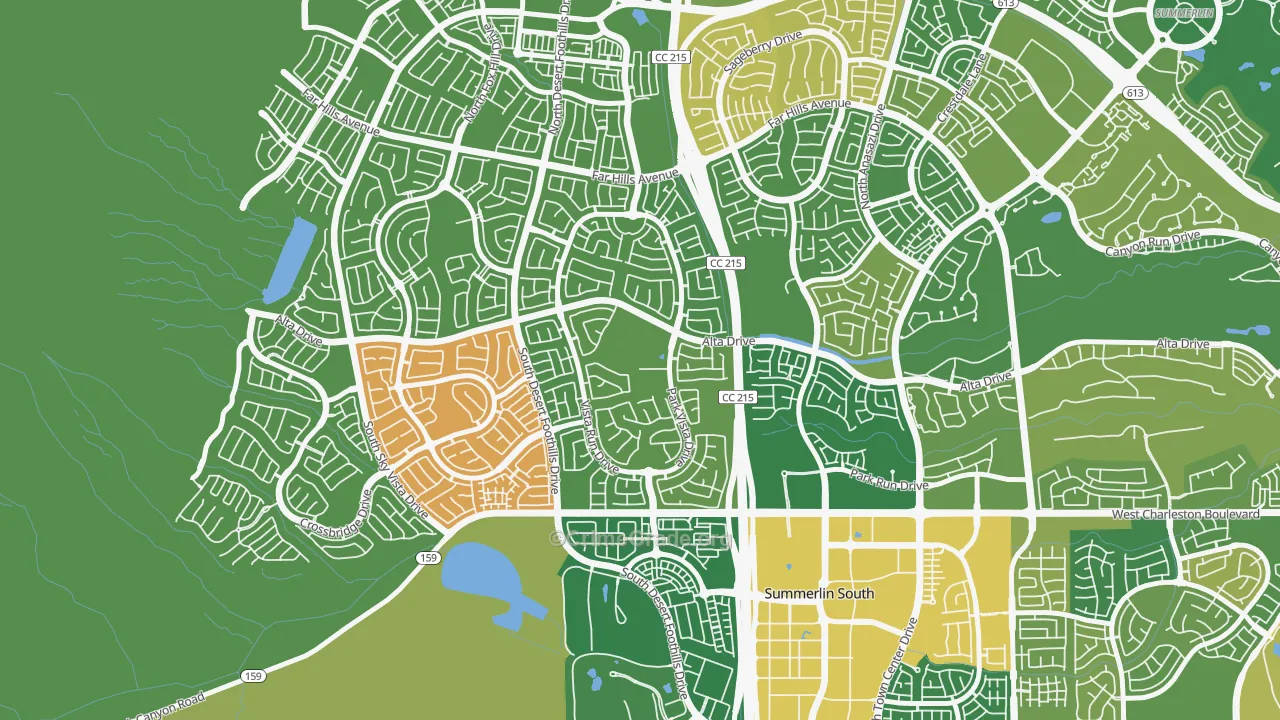 The Vistas, Las Vegas, NV Map of Murder Rates