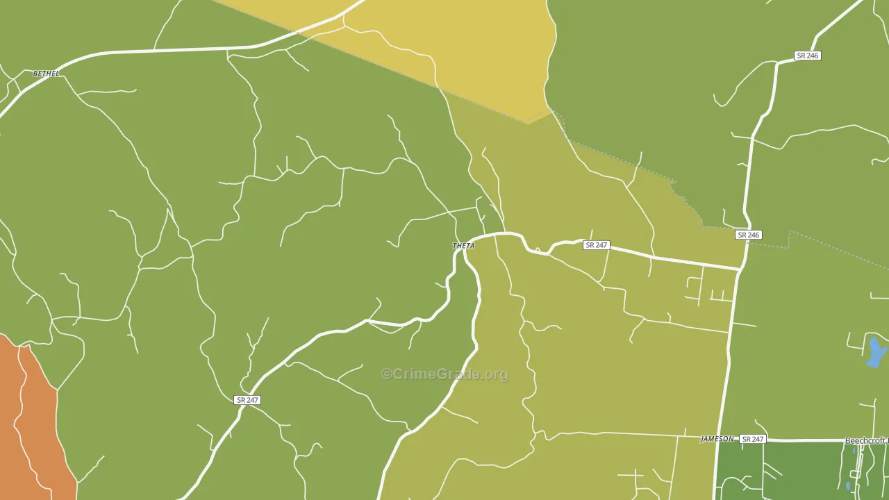 Theta, TN Map of Murder Rates