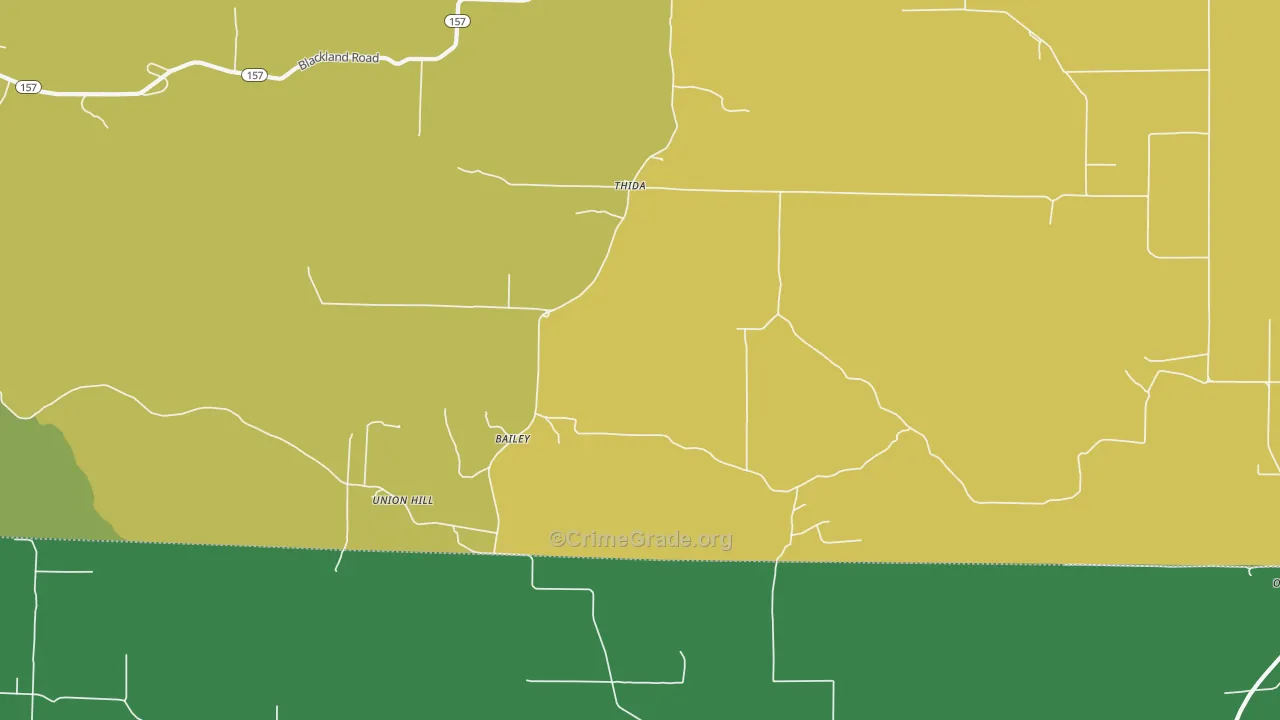 Thida, AR Map of Murder Rates