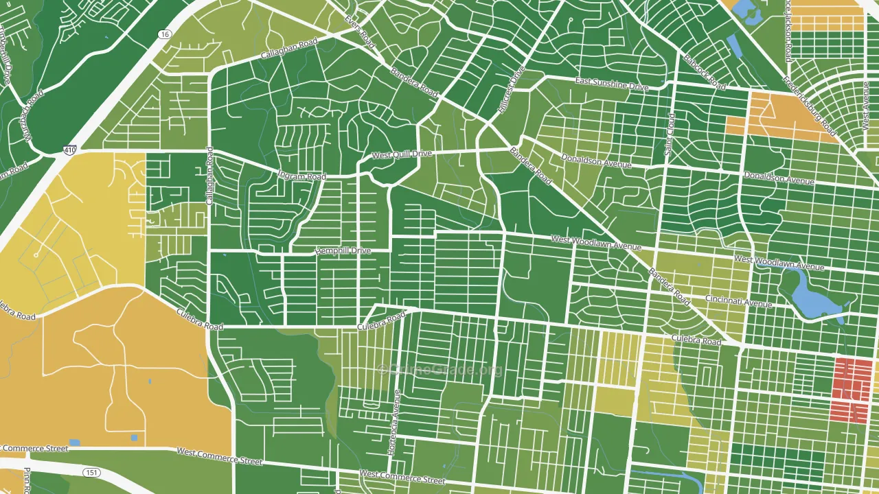 Third World, San Antonio, TX Map of Murder Rates