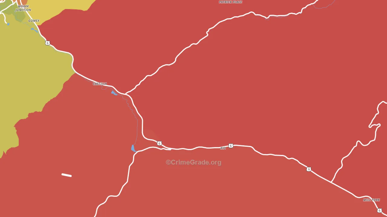 Thistle, UT Map of Murder Rates