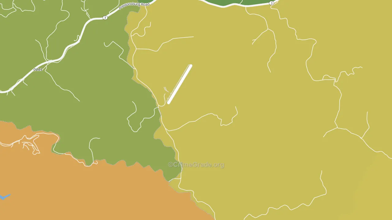 Thomas, KY Map of Murder Rates
