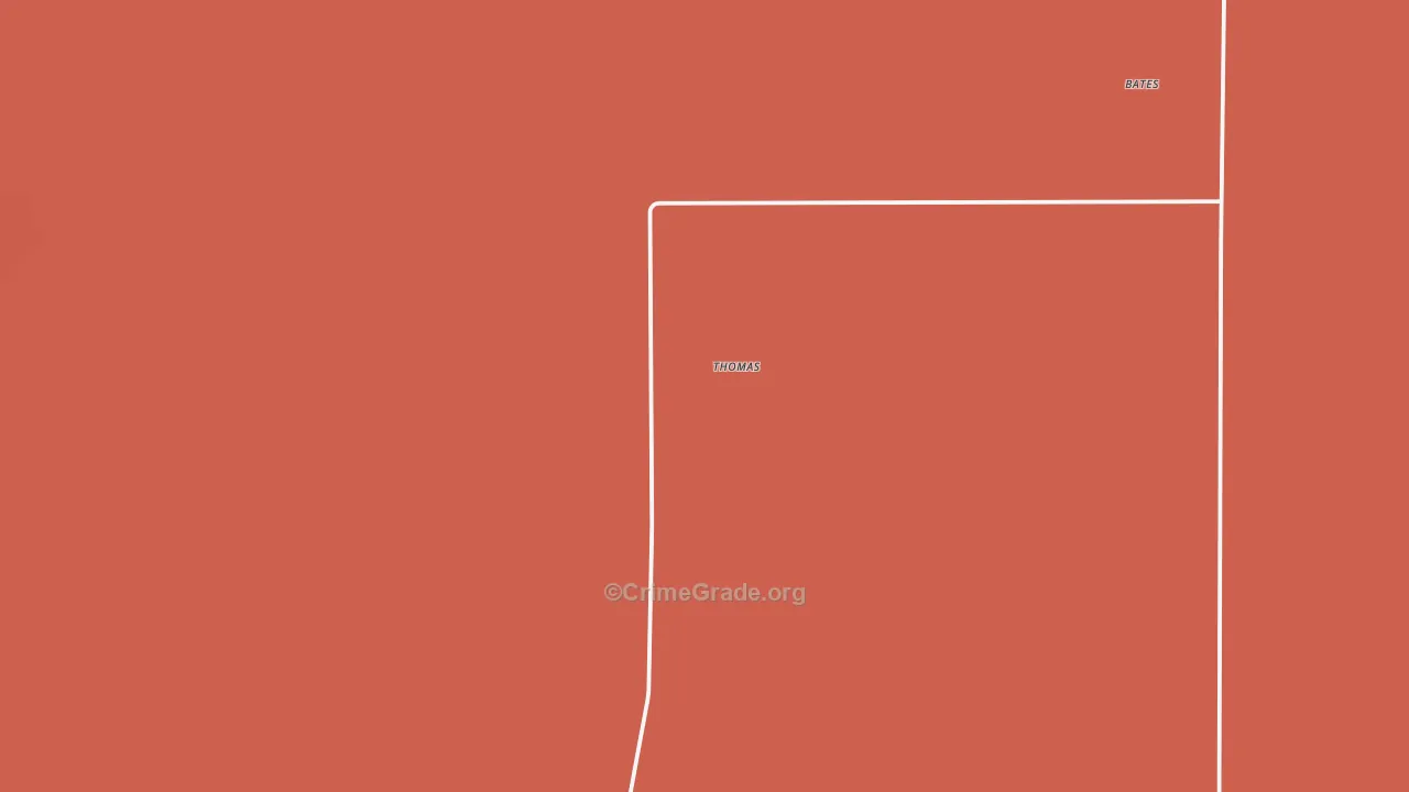 Thomas, NM Map of Murder Rates