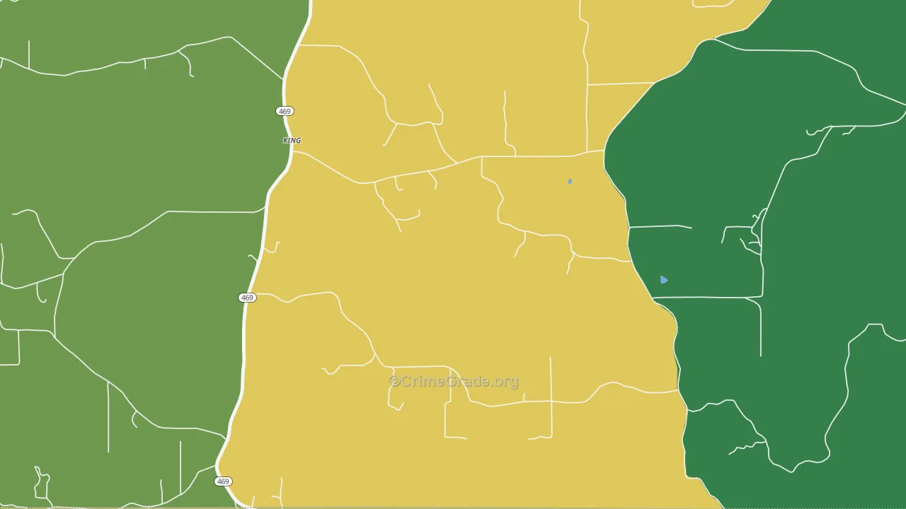 Thomasville, MS Map of Murder Rates
