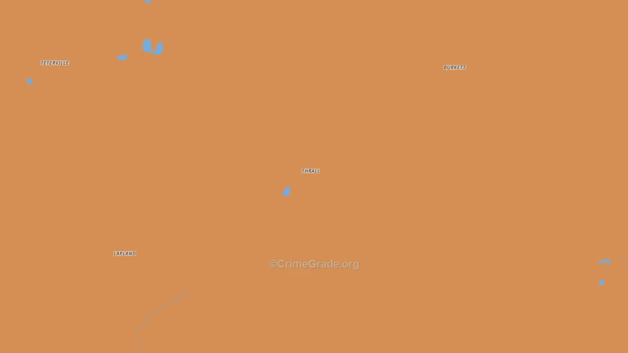 Thrall, KS Map of Murder Rates
