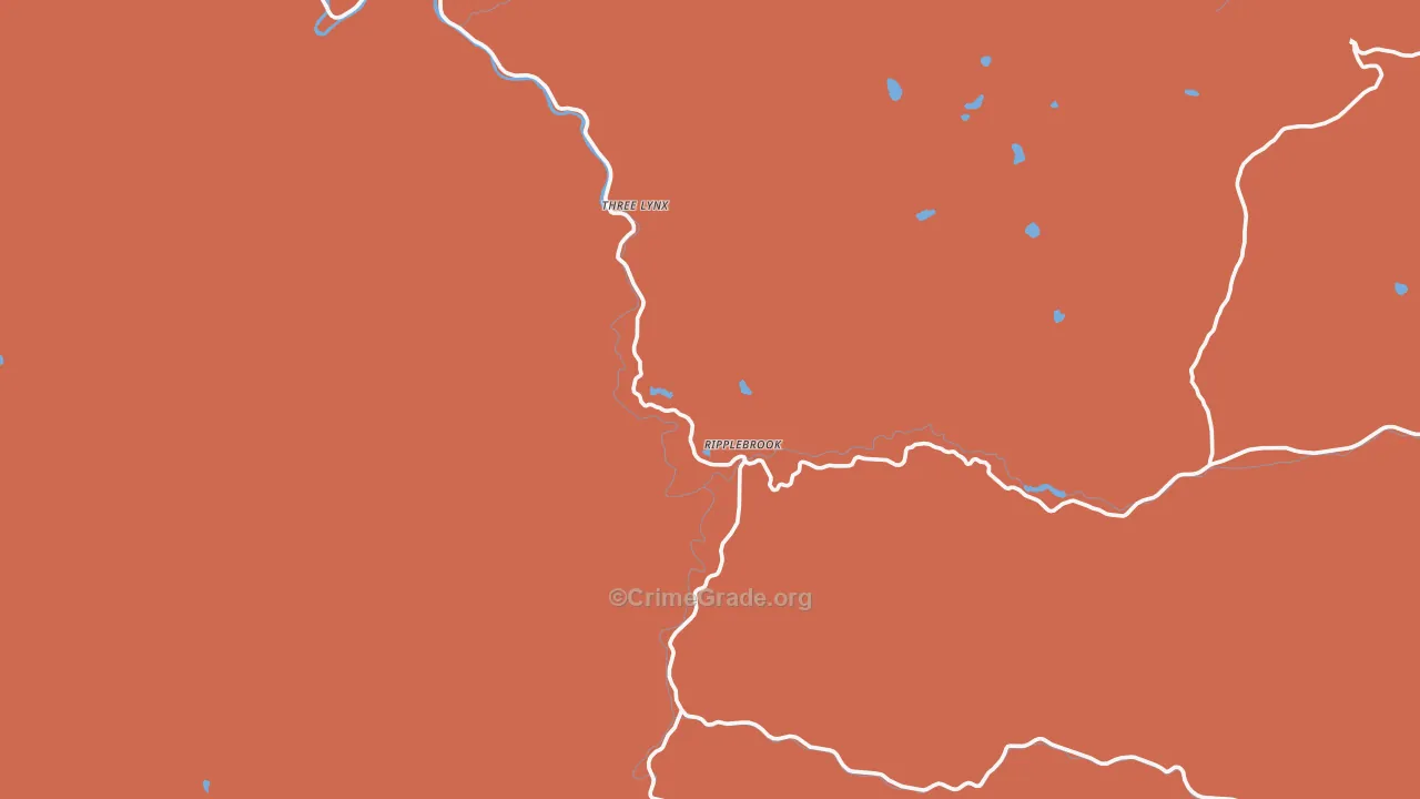 Three Lynx, OR Map of Murder Rates