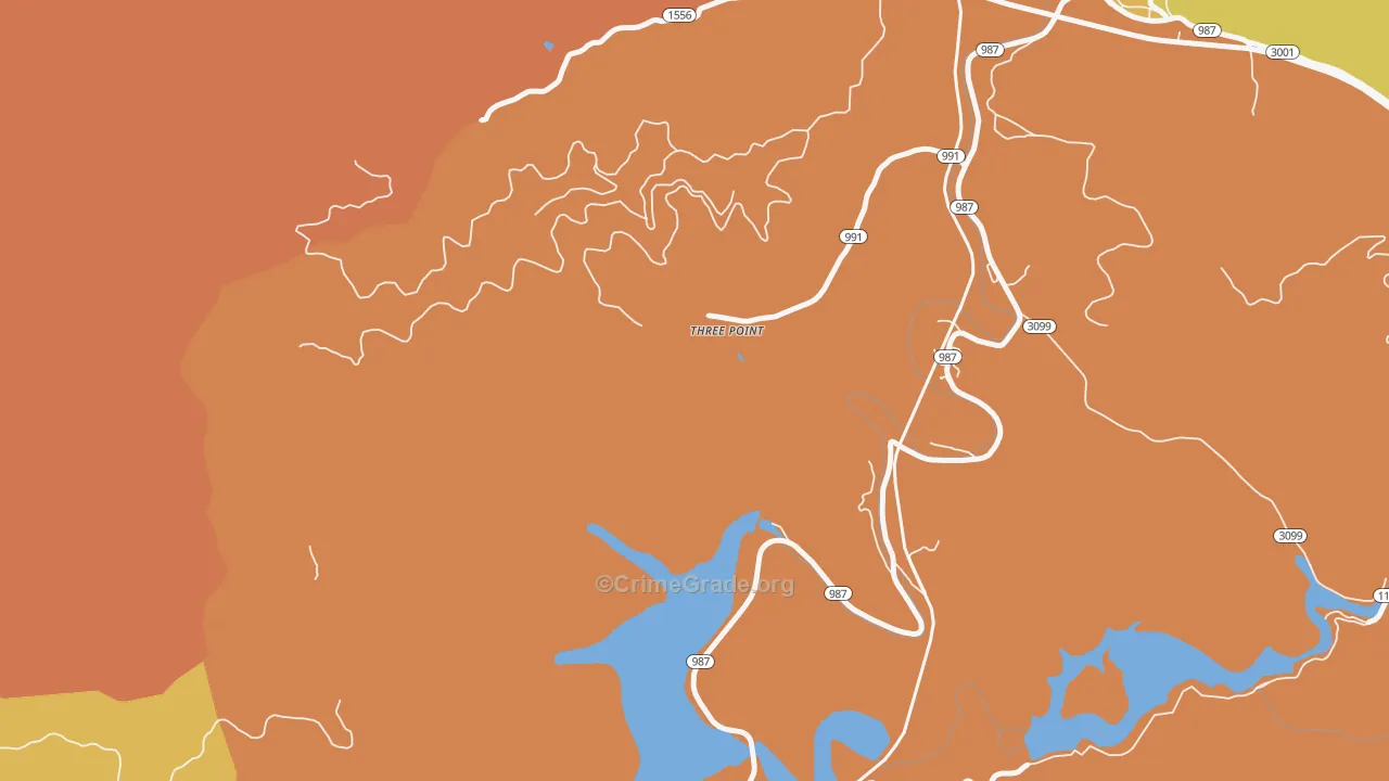 Three Point, KY Map of Murder Rates