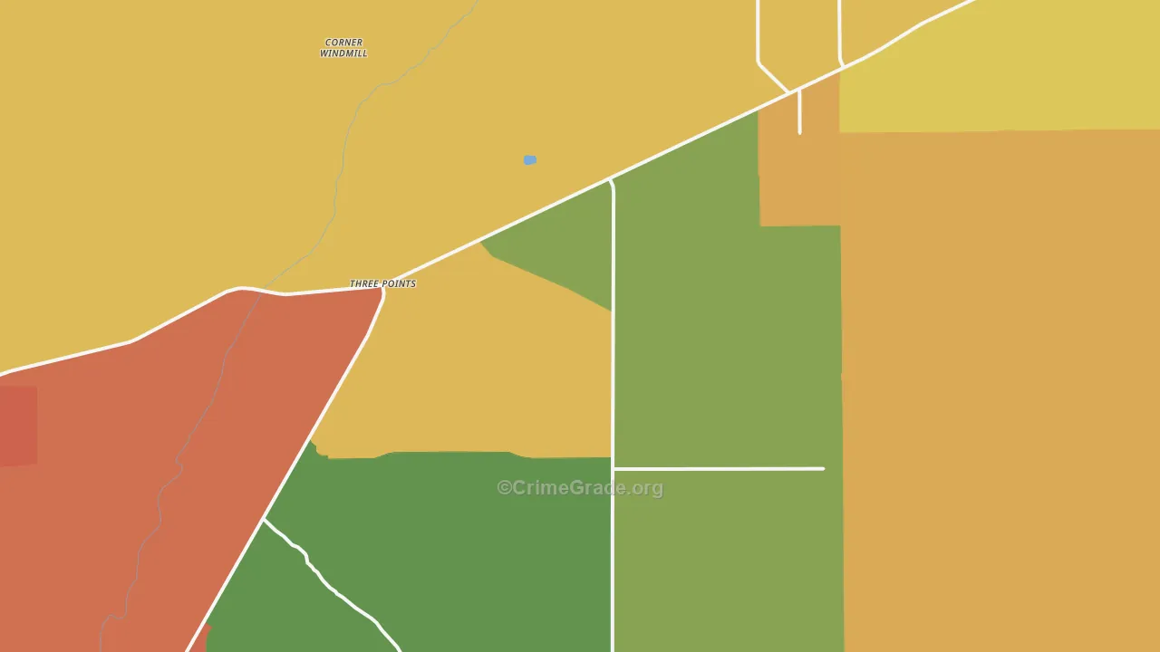 Three Points, AZ Map of Murder Rates