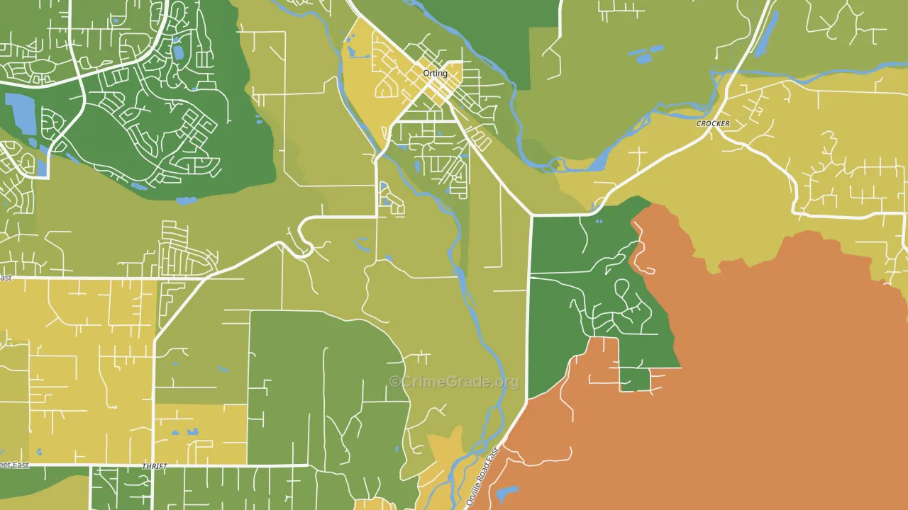 Thrift, WA Map of Murder Rates