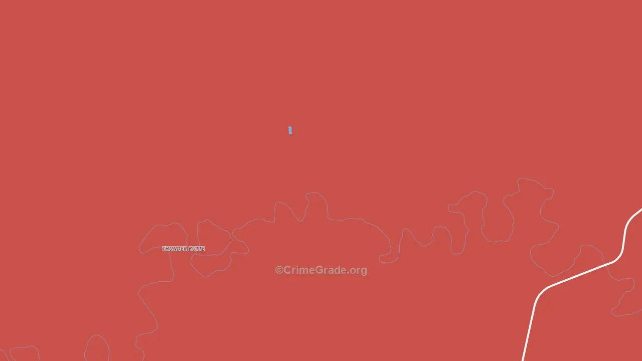 Thunder Butte, SD Map of Murder Rates