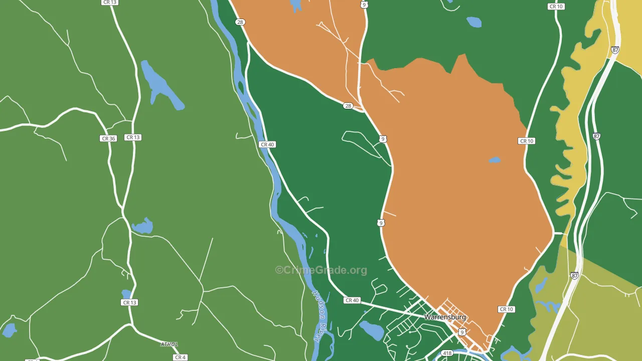 Thurman, NY Map of Murder Rates