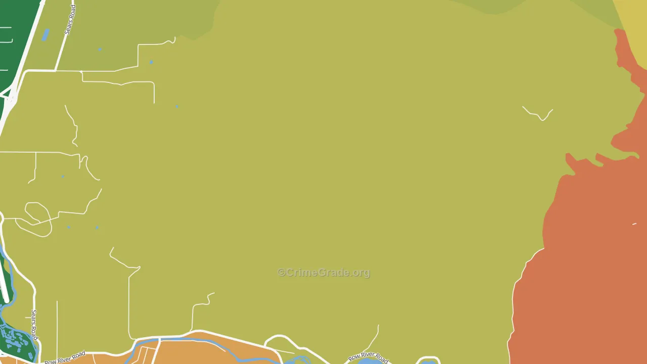 Thurston, OR Map of Murder Rates
