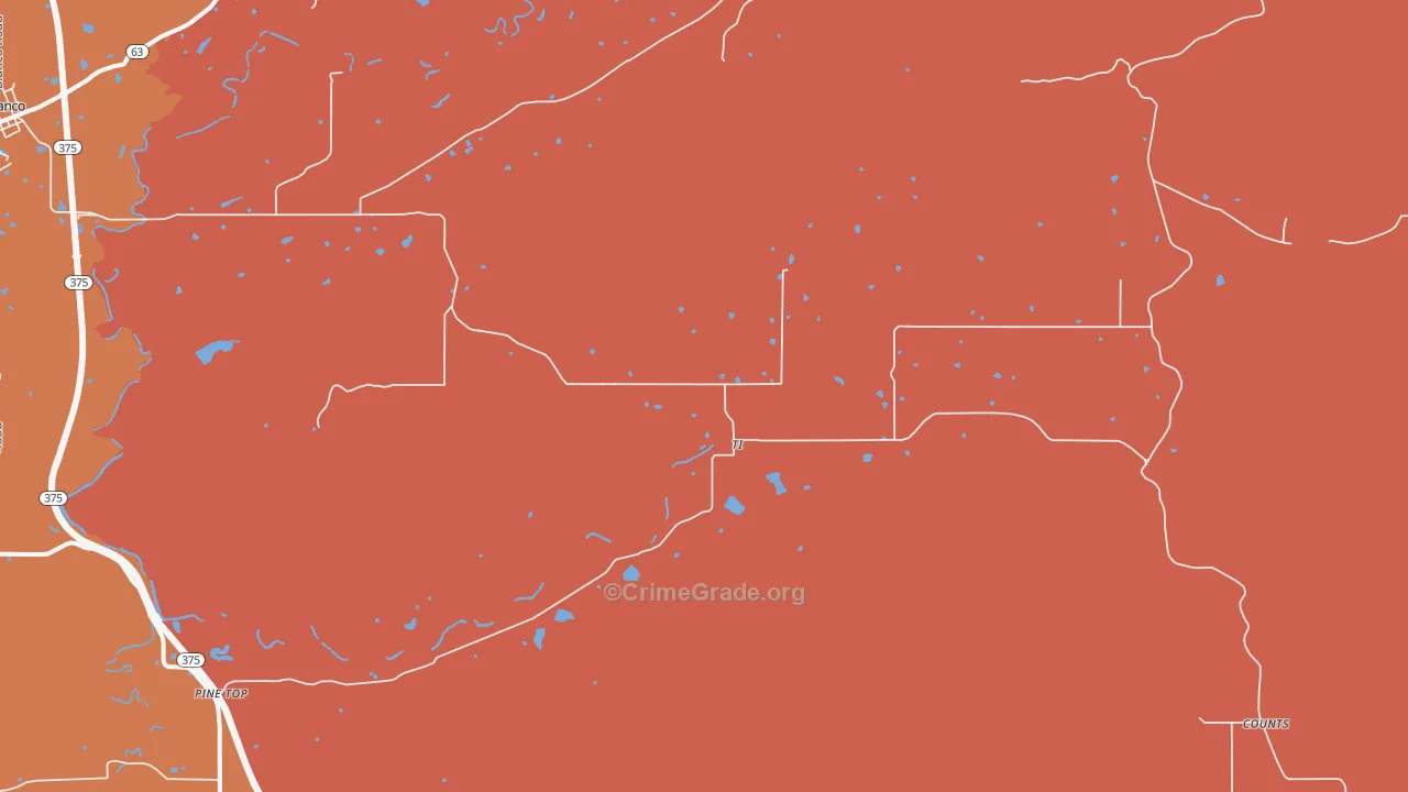 Ti, OK Map of Murder Rates