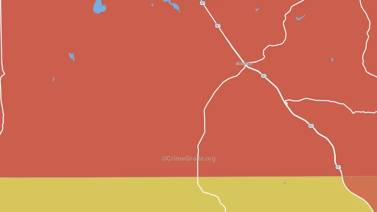 Tie Siding, WY Map of Murder Rates
