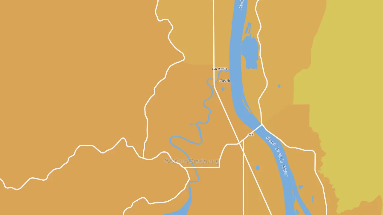 Tiger, WA Map of Murder Rates