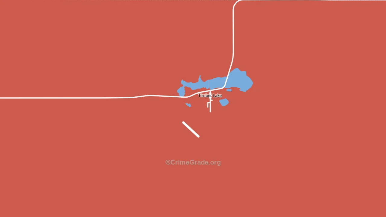 Timber Lake, SD Map of Murder Rates
