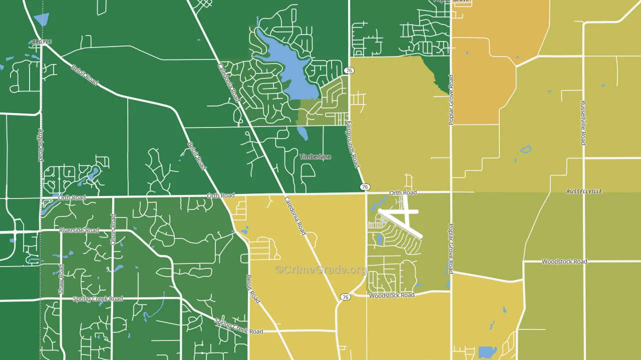 Timberlane, IL Map of Murder Rates