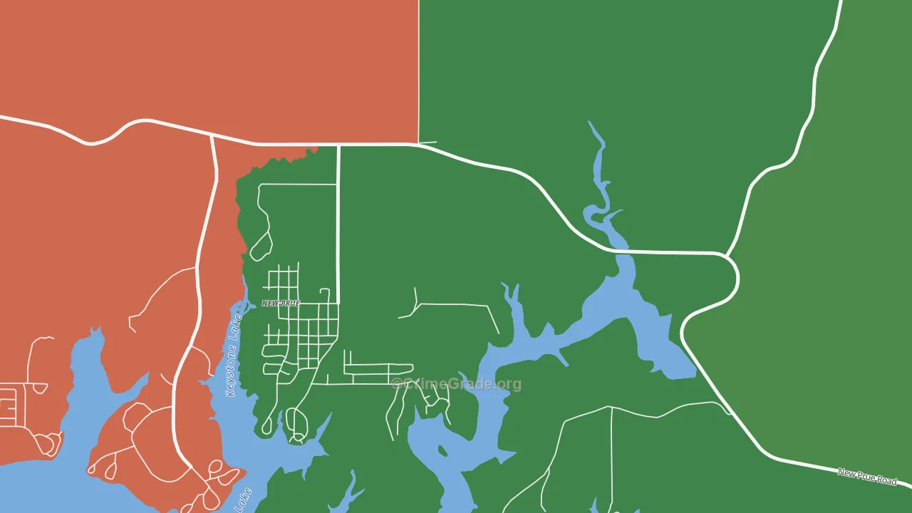 Timberlane, OK Map of Murder Rates