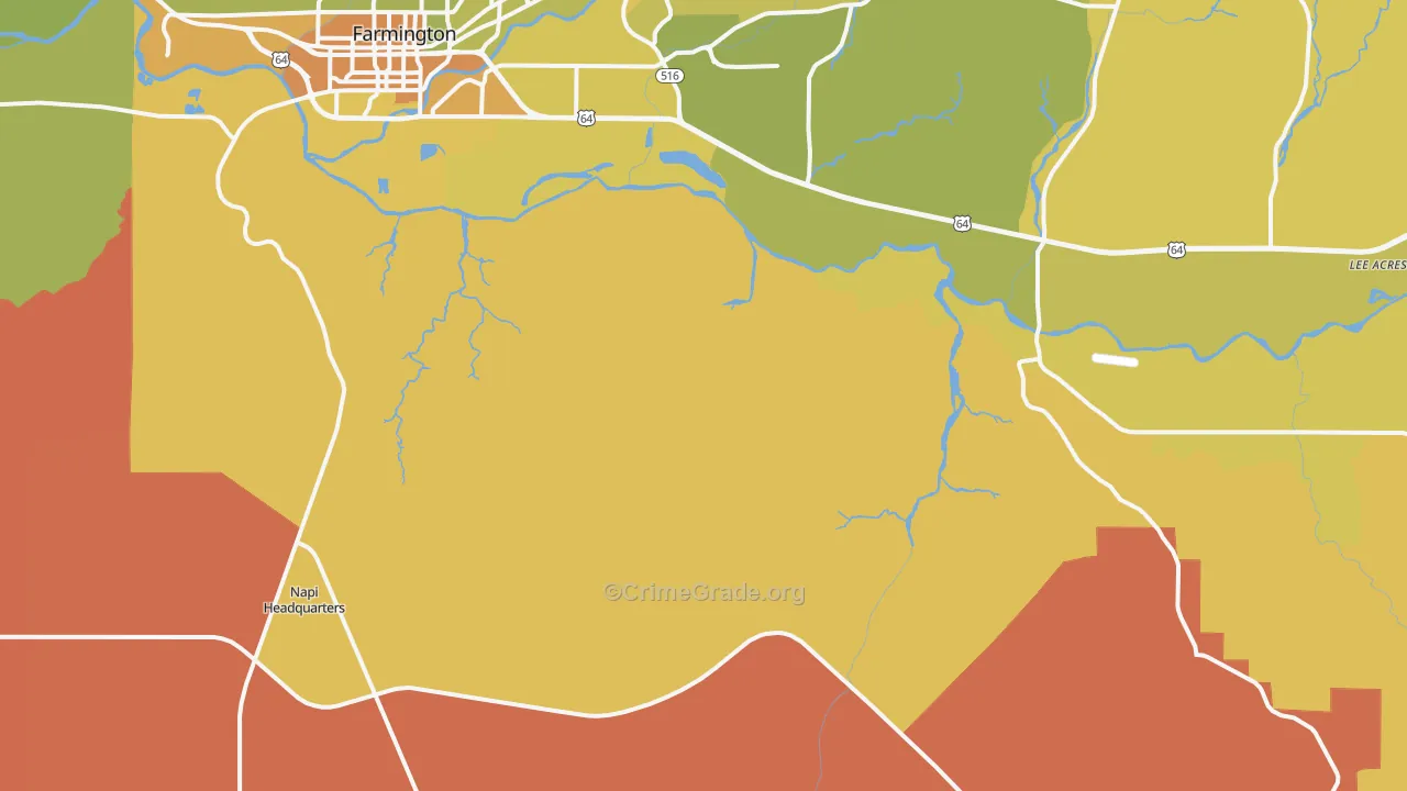 Tinian, NM Map of Murder Rates