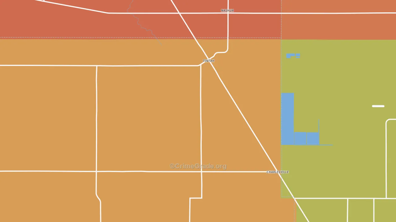 Tintah, MN Map of Murder Rates