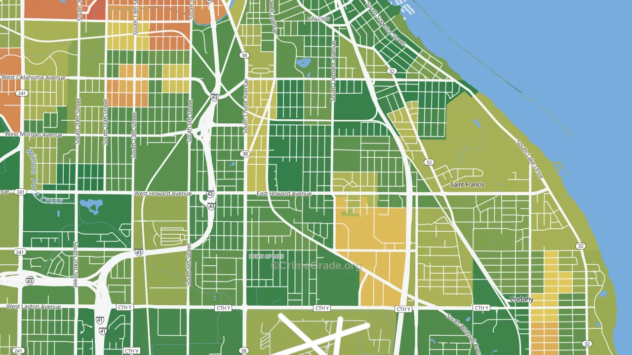 Tippecanoe, Milwaukee, WI Map of Murder Rates