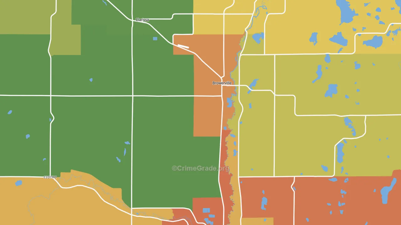 Todd County, MN Map of Murder Rates
