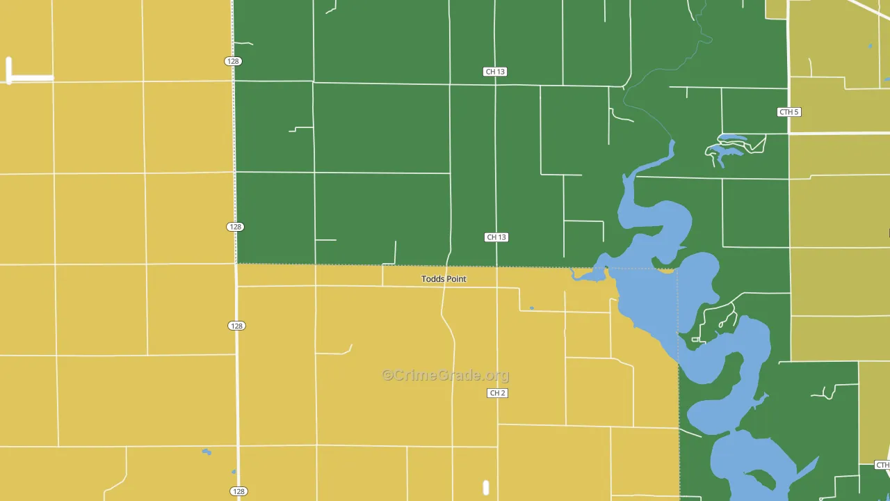 Todds Point, IL Map of Murder Rates
