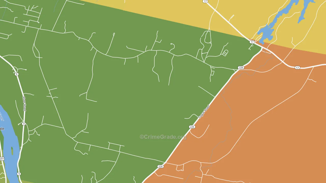 Togus, ME Map of Murder Rates