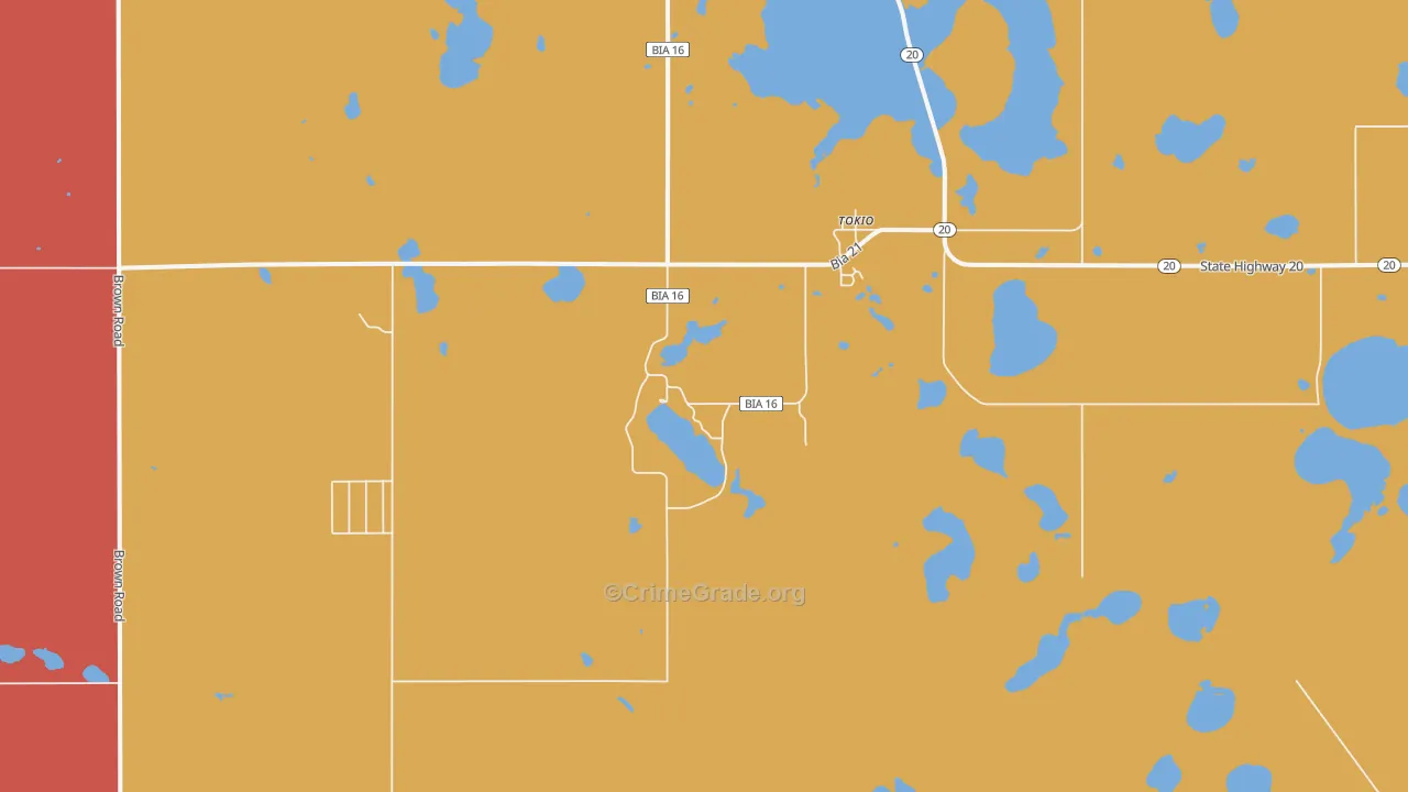 Tokio, ND Map of Murder Rates
