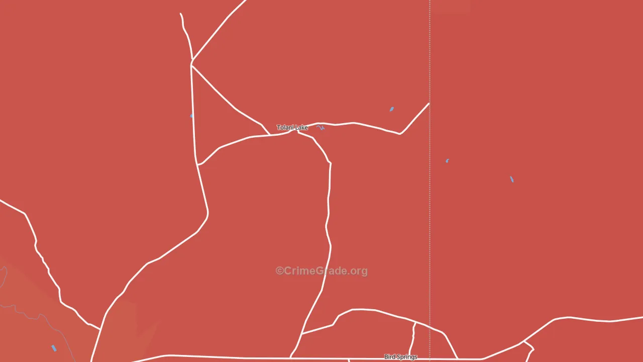 Tolani Lake, AZ Map of Murder Rates