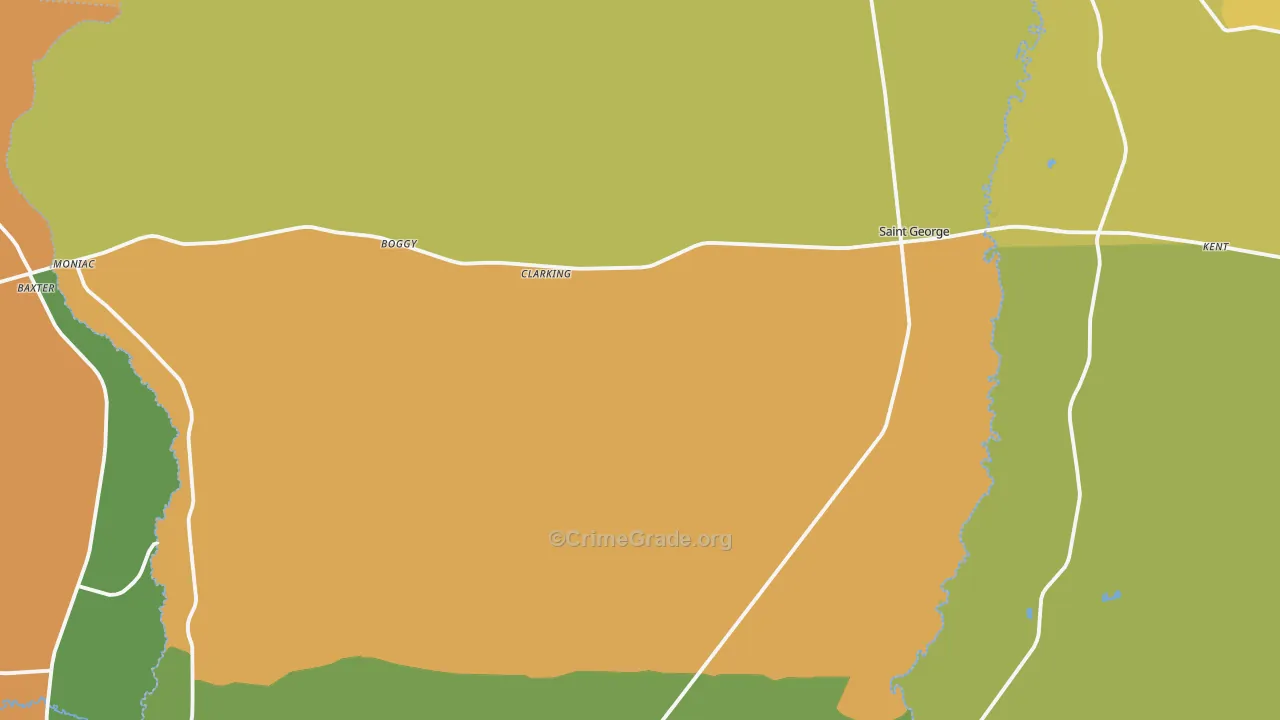 Toledo, GA Map of Murder Rates