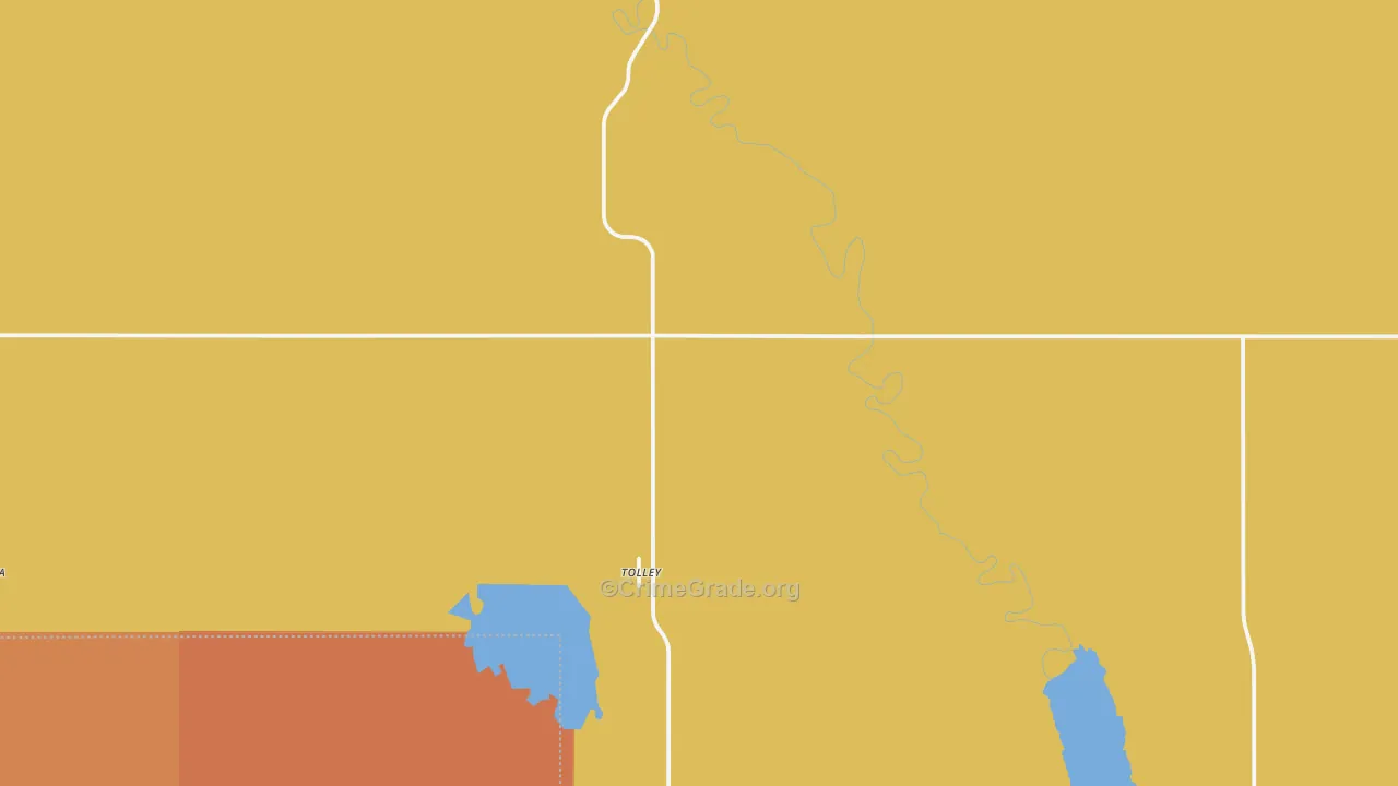Tolley, ND Map of Murder Rates