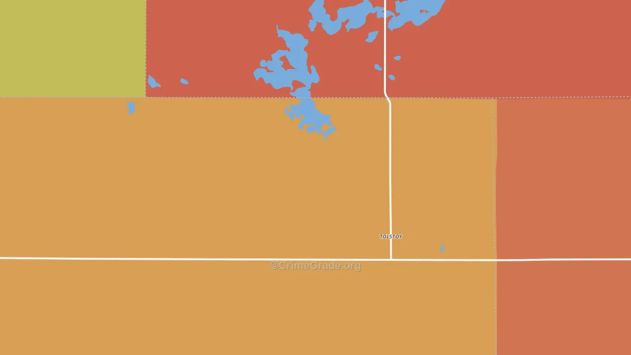 Tolstoy, SD Map of Murder Rates