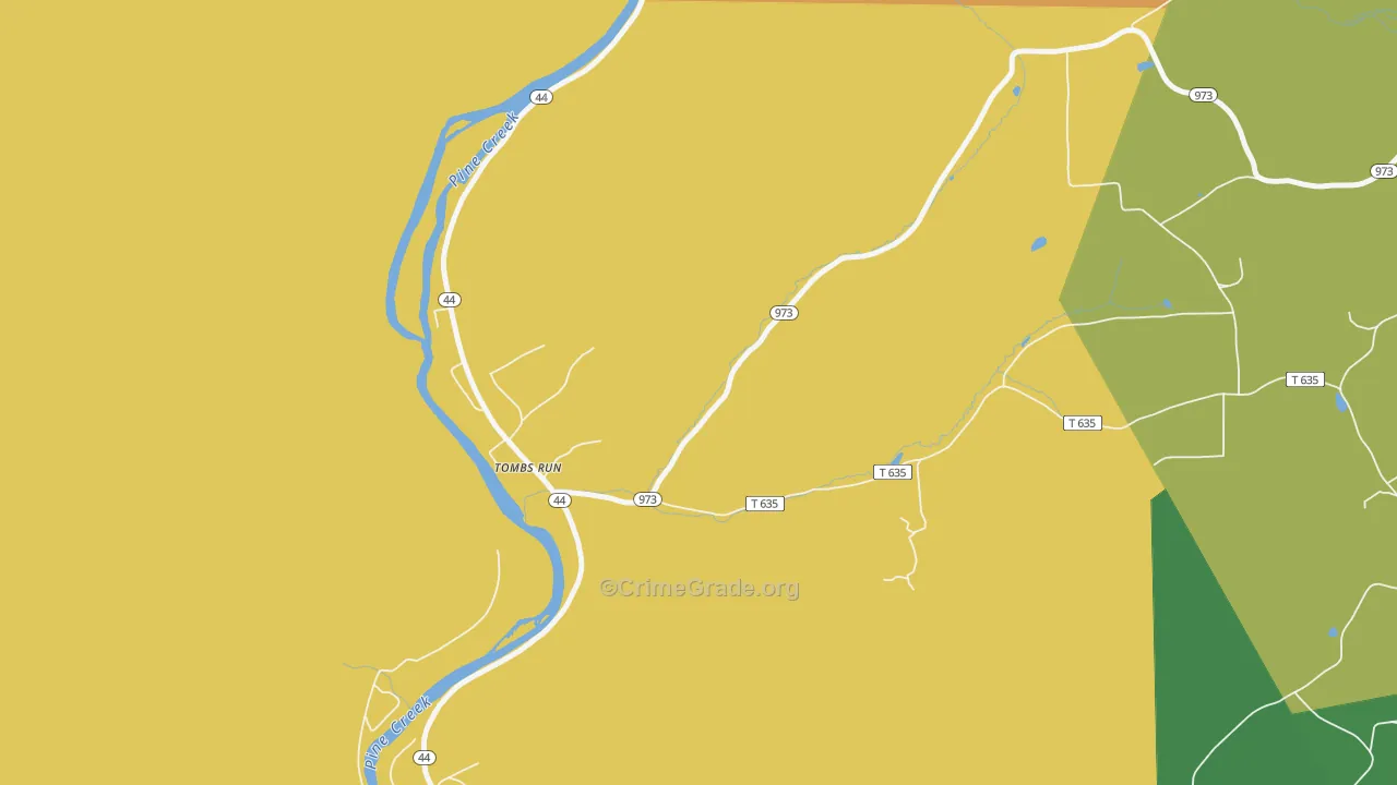 Tomb, PA Map of Murder Rates