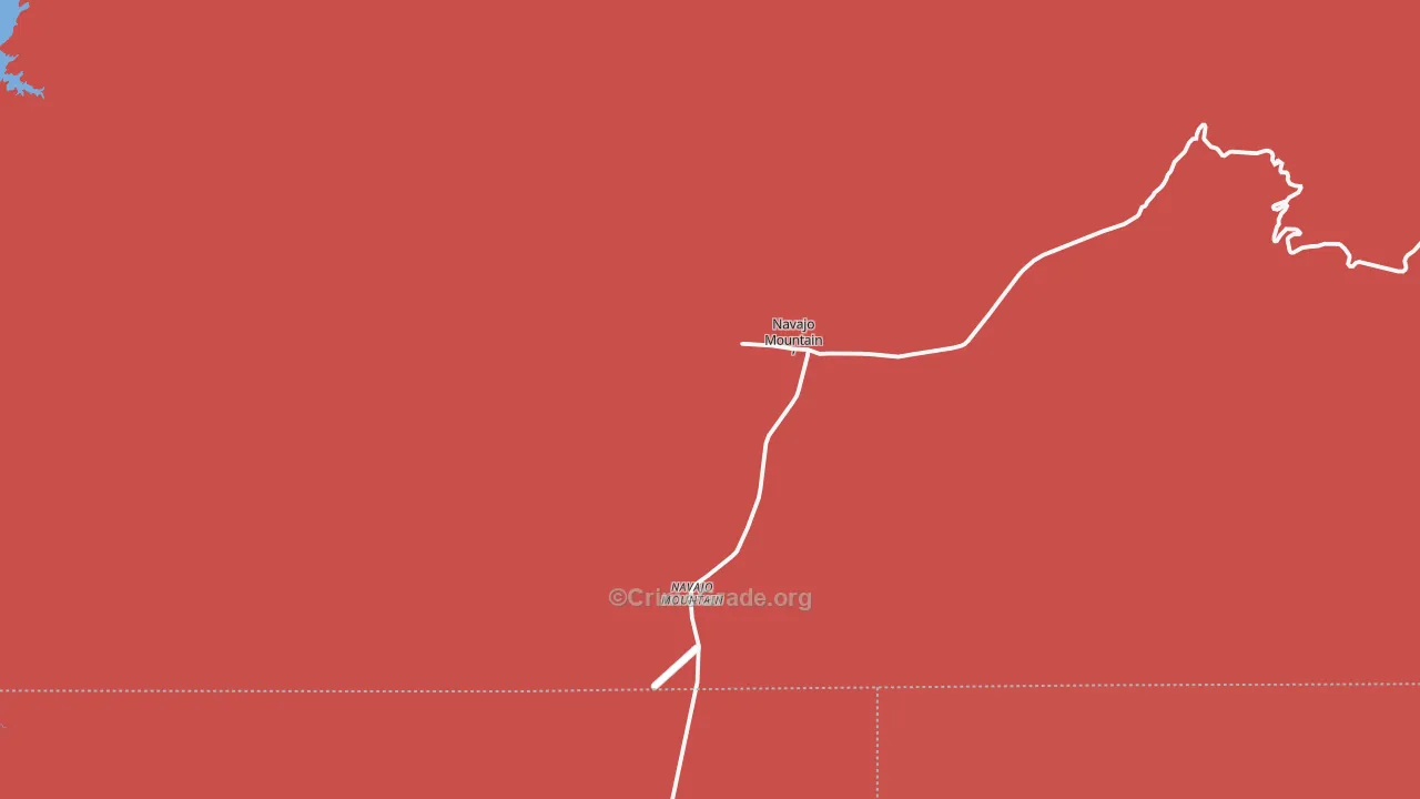 Tonalea, UT Map of Murder Rates