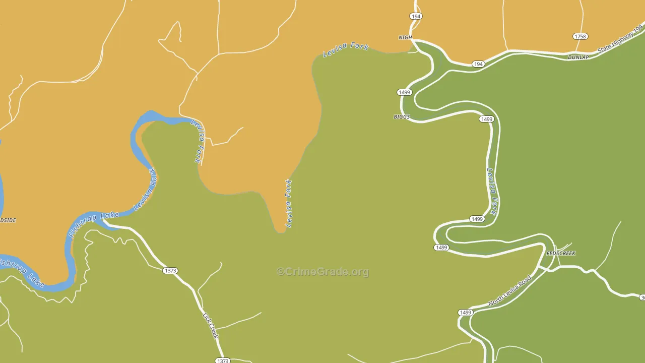 Toonerville, KY Map of Murder Rates