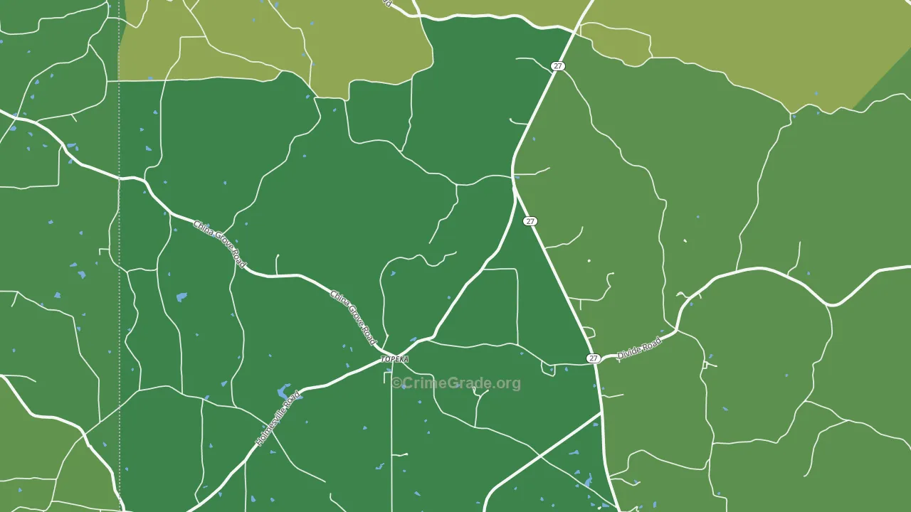 Topeka, MS Map of Murder Rates