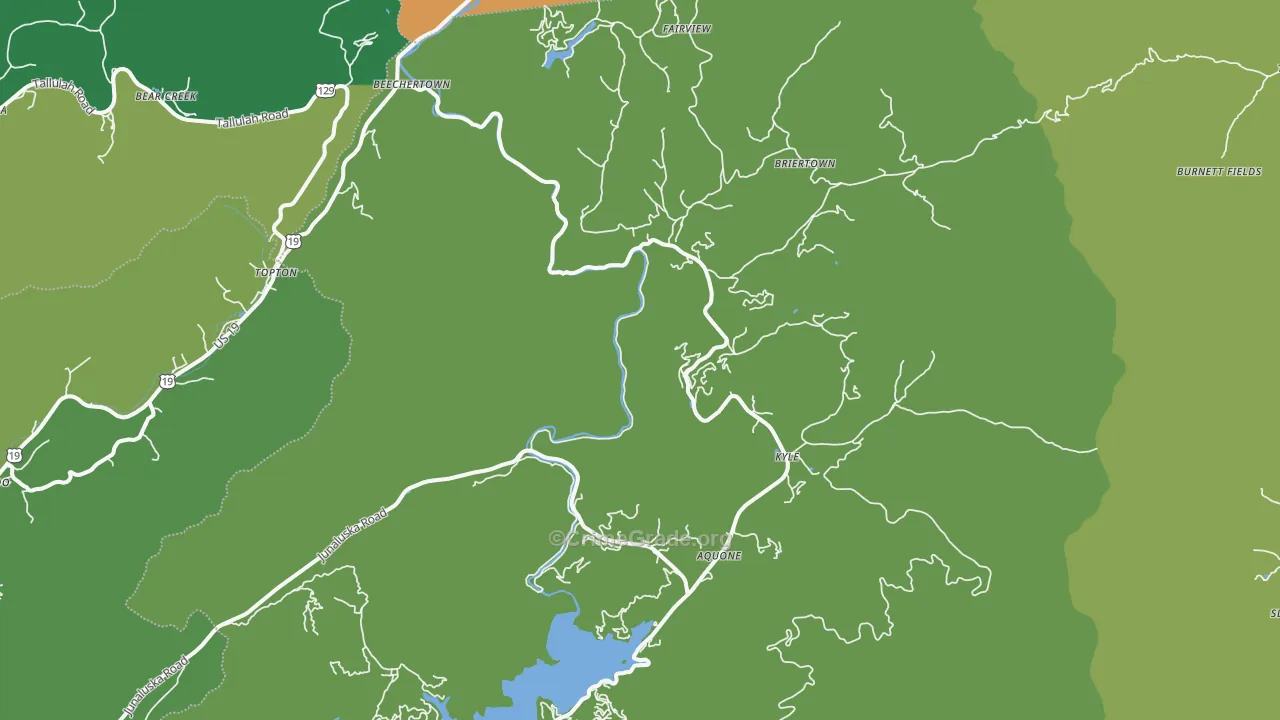 Topton, NC Map of Murder Rates