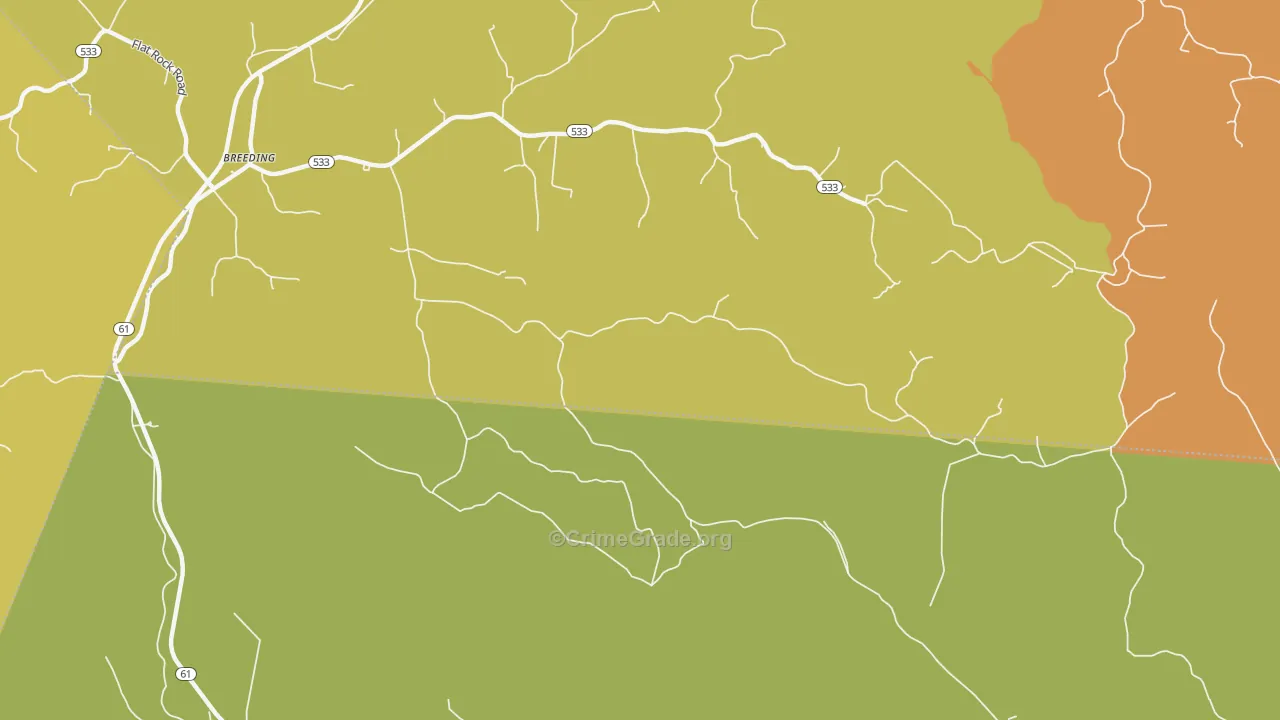 Toria, KY Map of Murder Rates