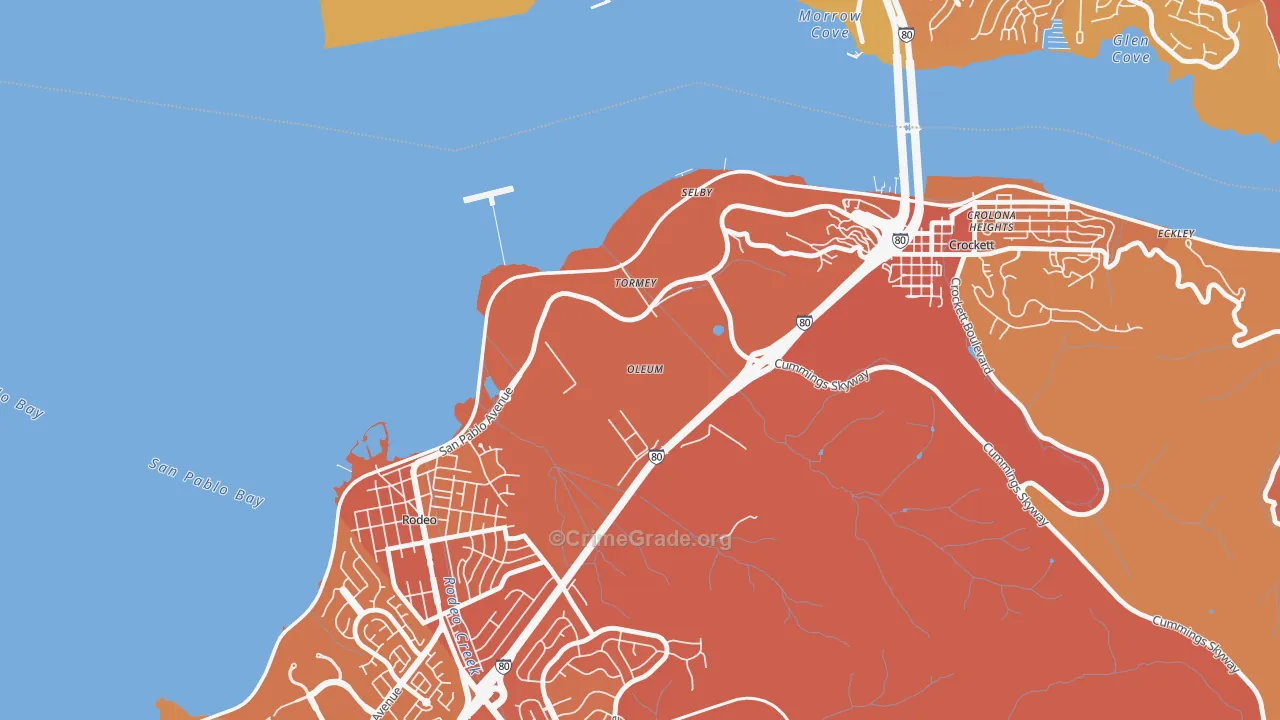 Tormey, CA Map of Murder Rates