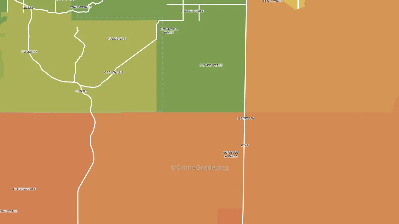 Torrance County, NM Map of Murder Rates
