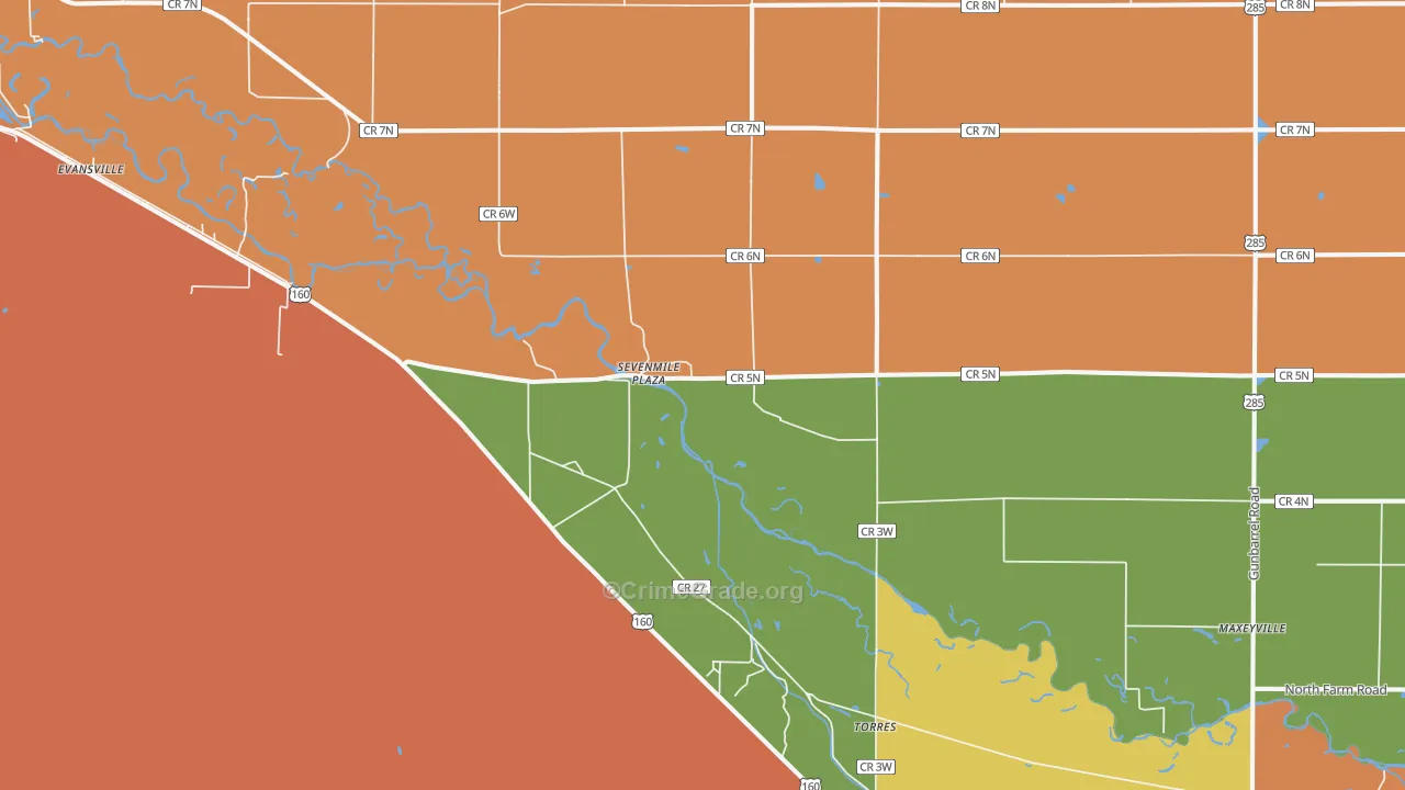 Torres, CO Map of Murder Rates