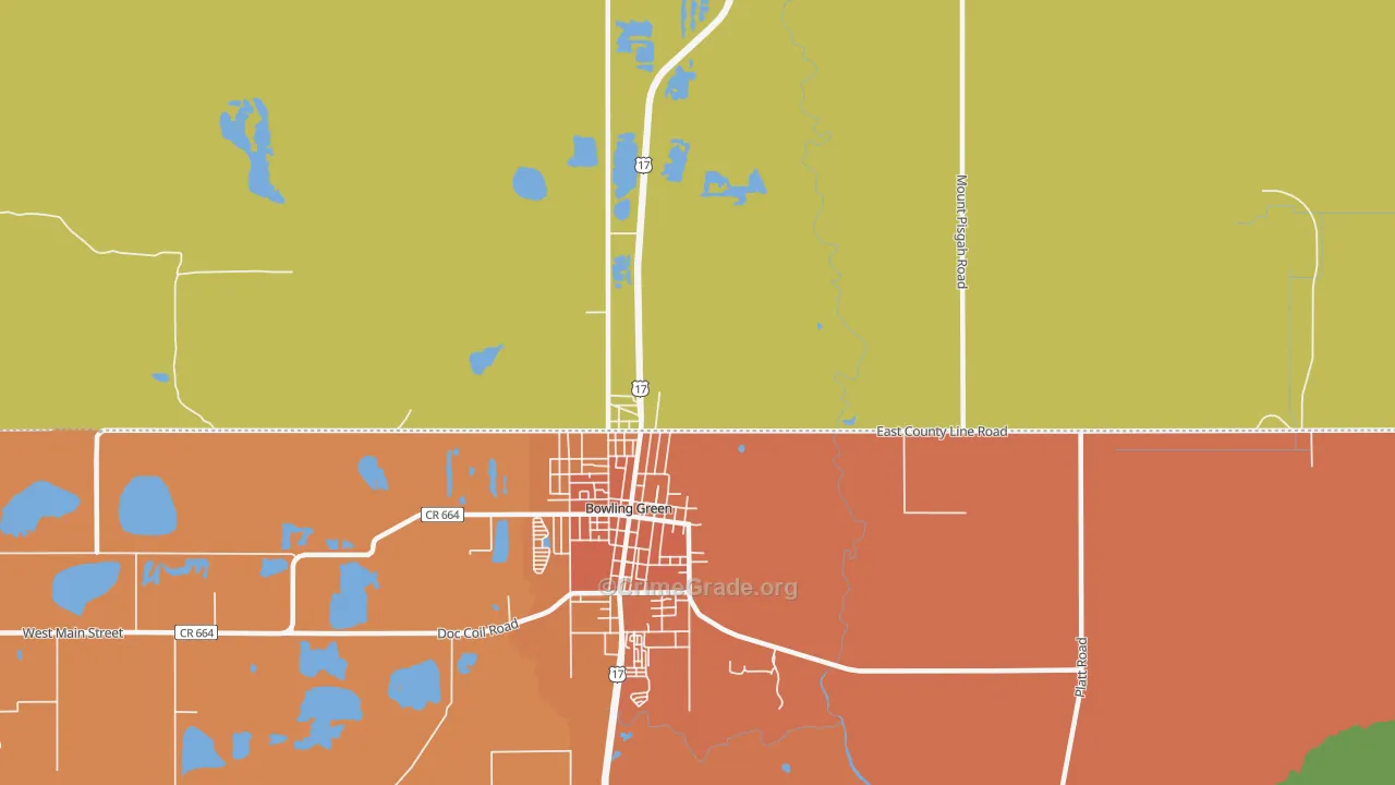 Torrey, FL Map of Murder Rates