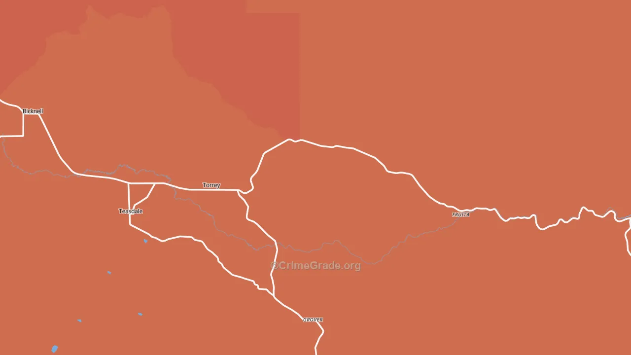 Torrey, UT Map of Murder Rates