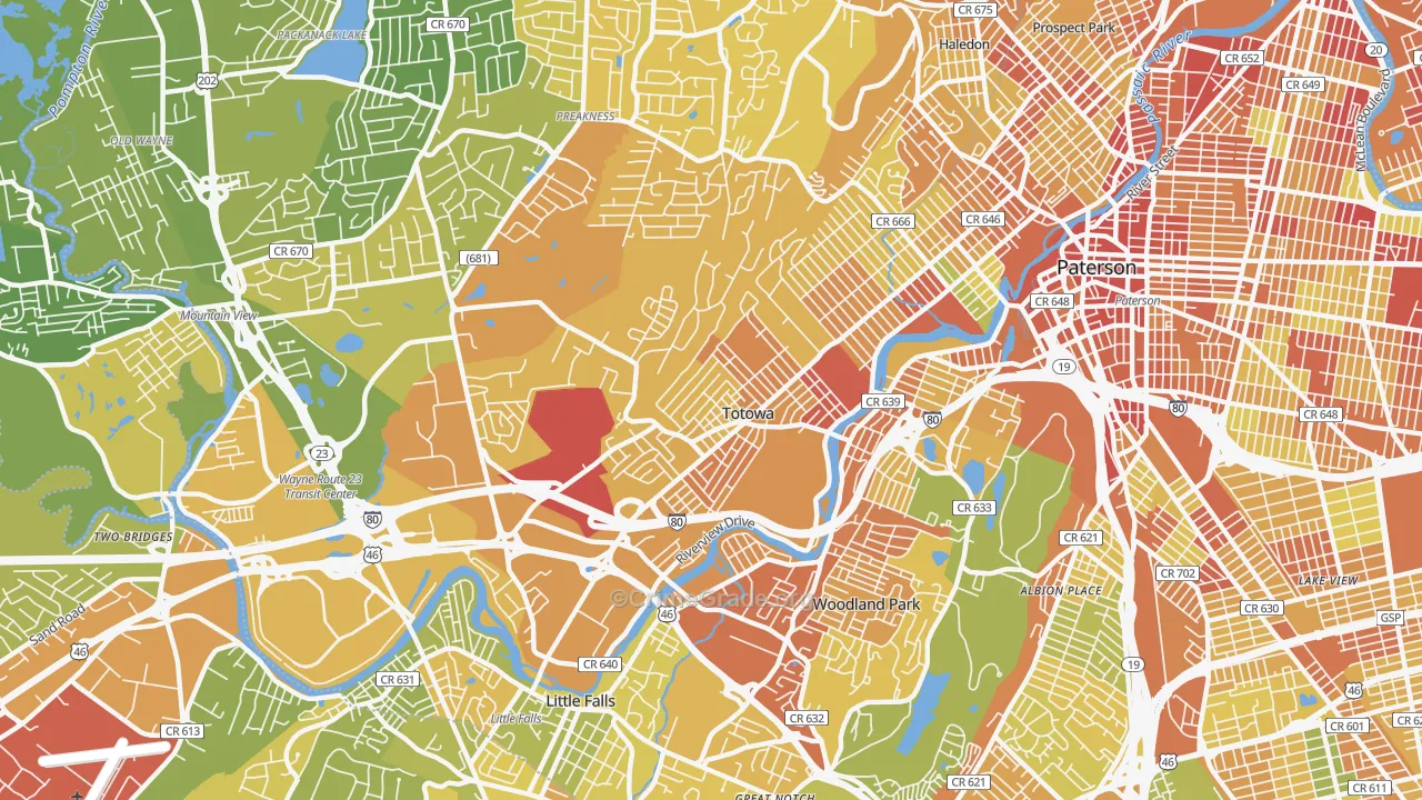 Totowa, NJ Map of Murder Rates