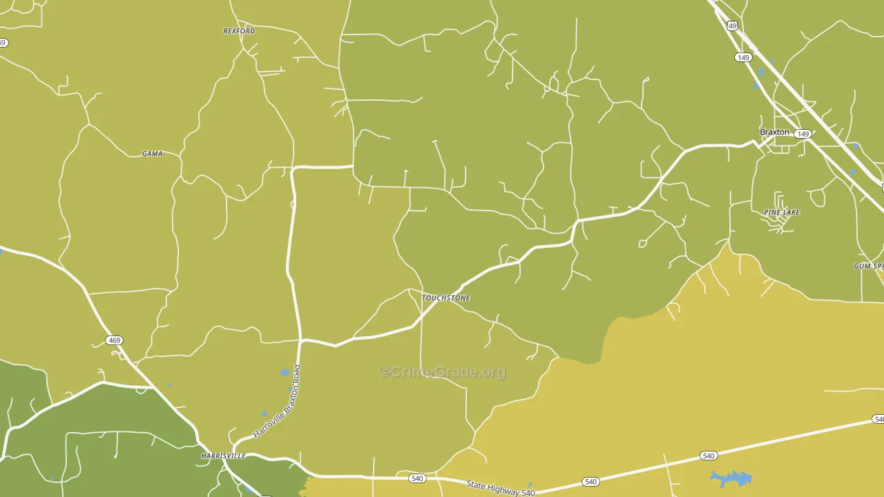 Touchstone, MS Map of Murder Rates