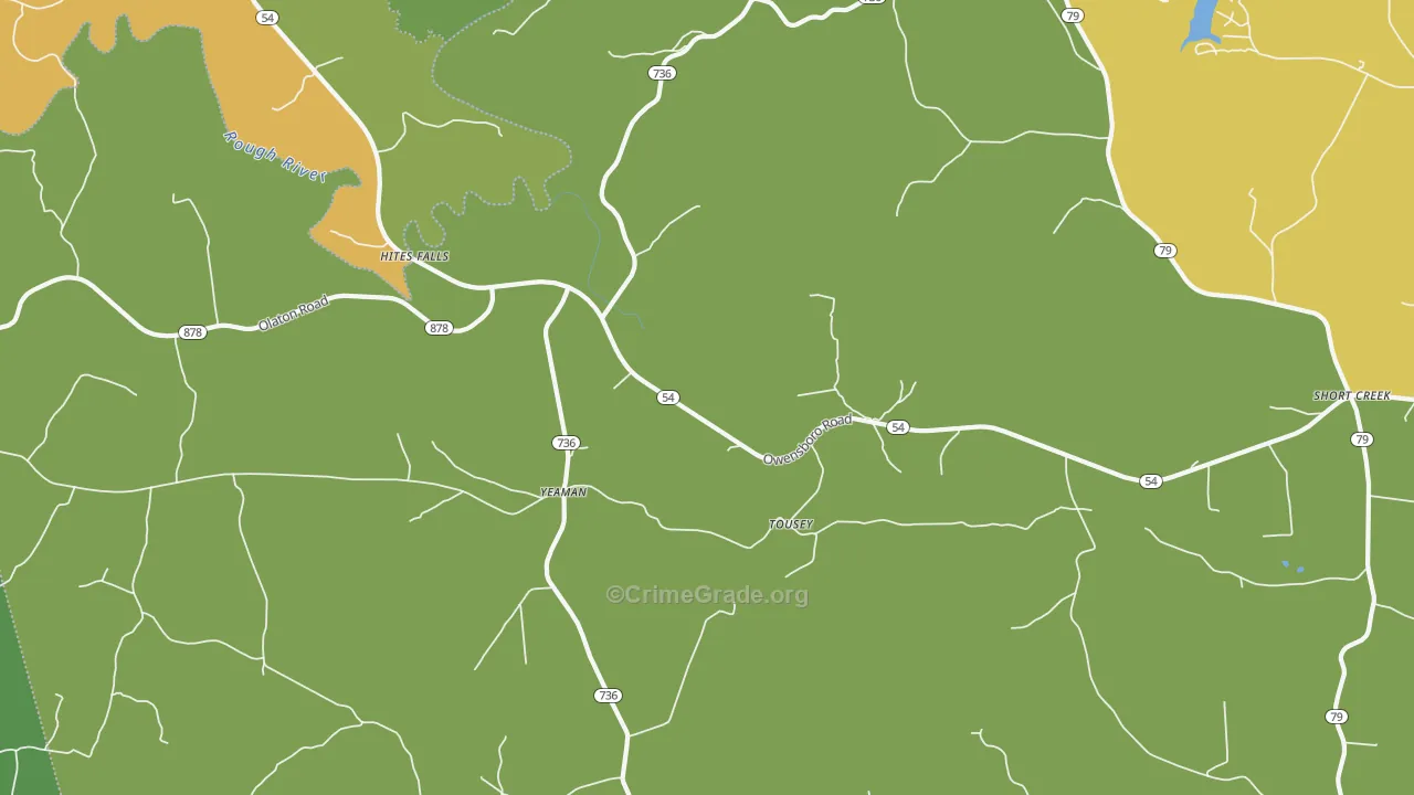 Tousey, KY Map of Murder Rates